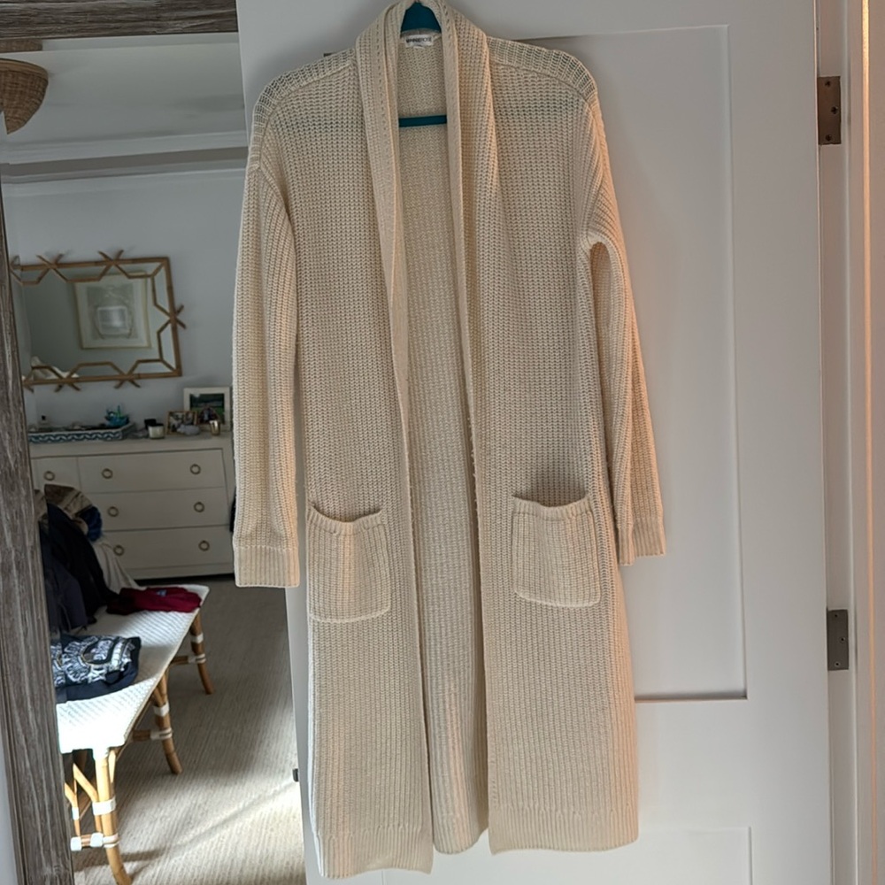 Minnie Rose long open cardigan